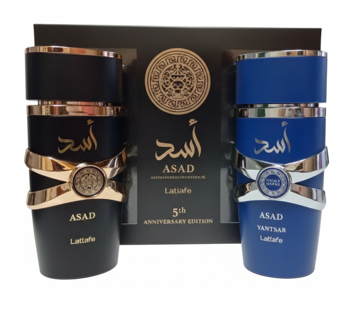 KIT PERFUME ASAD AZUL E PRETO 100ML