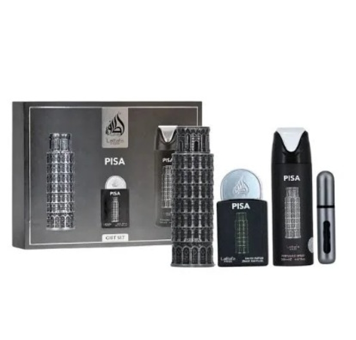 KIT PERFUME E DESODORANTE PISA LATTAFA 100ML | durratPerfumaria 